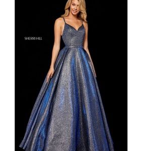 Sherri Hill Blue Ball Gown